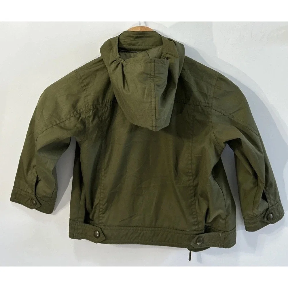 Boys Polo Ralph Lauren Harrington Jacket Full Zip Sz 3/3T Hooded Windbreaker